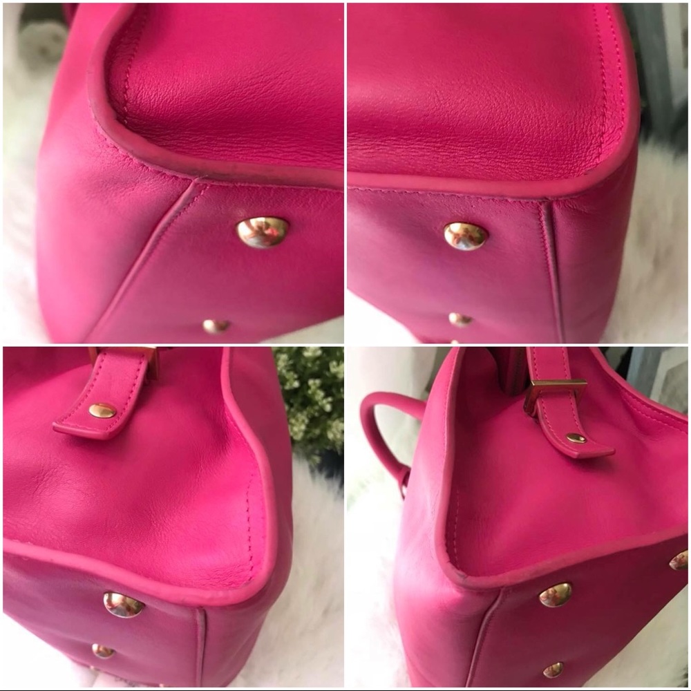❌SOLD❌ YSL  "Classic Y Cabas" in Fuchsia Pink - Picture 5 of 8